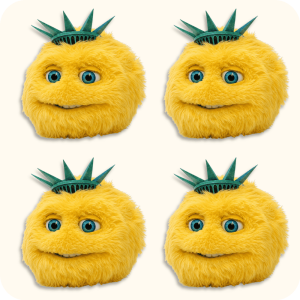 Biberty Liberty Plush 4PCS